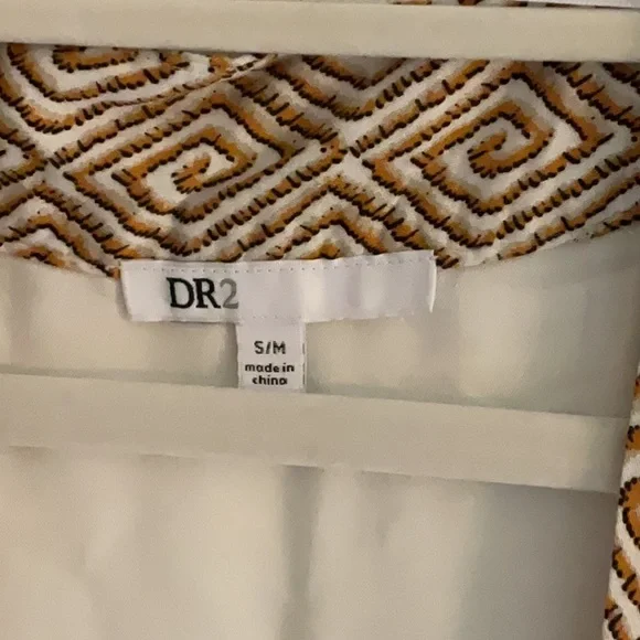 DR2 Floral Kimono/Duster/Cover-Up, Size S/M, White/Red - Picture 5 of 9